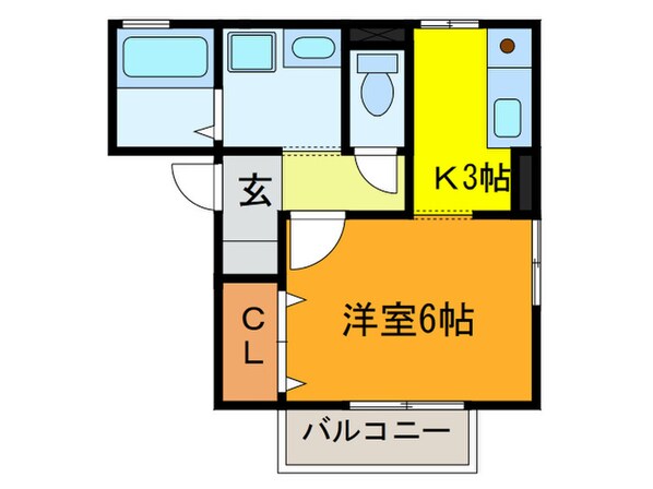 サンフェルティＡ棟の物件間取画像